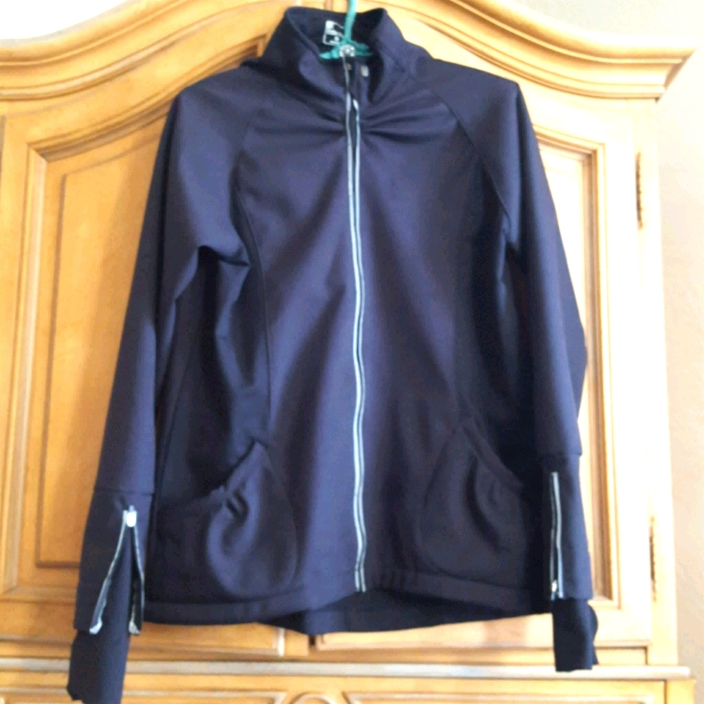 Title Nine Size Medium Black Running Jacket Full